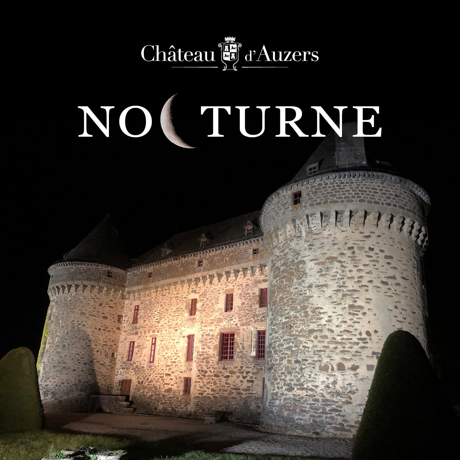 Nocturne chateau d'auzers cantal